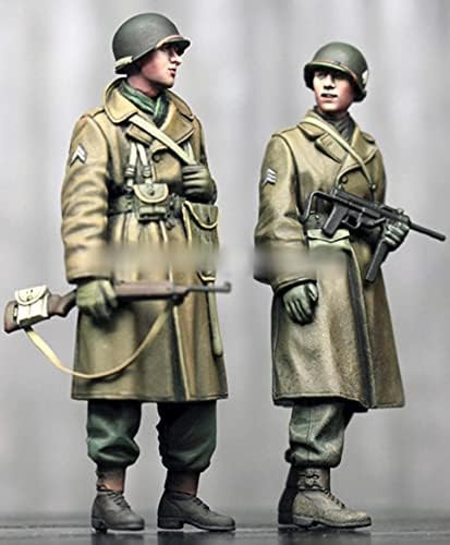Goodmoel 1/35 Набор от модели войник на САЩ от смола времето на Втората световна война (2 човека) / Набор от миниатюрни войници в разглобено и неокрашенном формата/Tx-3081
