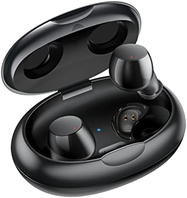Здрав Безжични слушалки, Втулки Bluetooth 5.3 с зарядно калъф, Истински Безжични слушалки в ушите с допир, Завладяващ