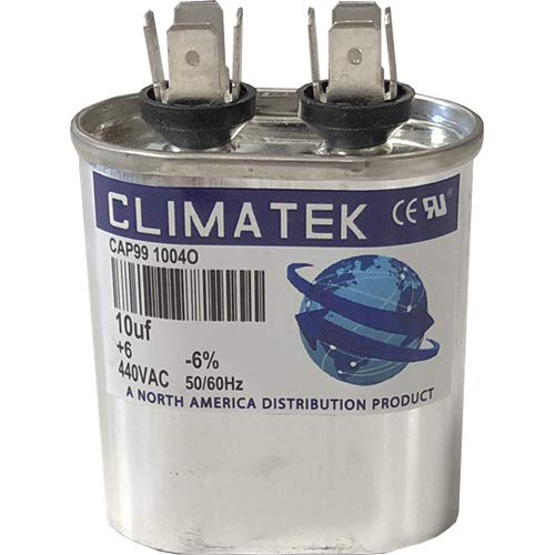 Овална кондензатор ClimaTek - подходящ за York 024-20044-000 S1-02420044000 | 7,5 icf MFD 370/440 Волта променлив