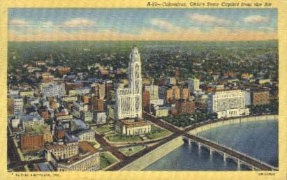 Пощенска картичка от Колумб, щата Охайо