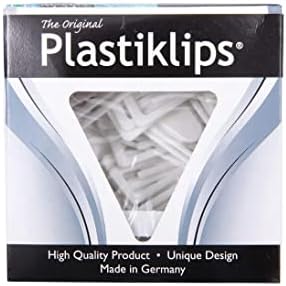 Кламери за хартия Plastiklips X Голям размер 50 бр. В пакет цвят Бял (LP-1710)