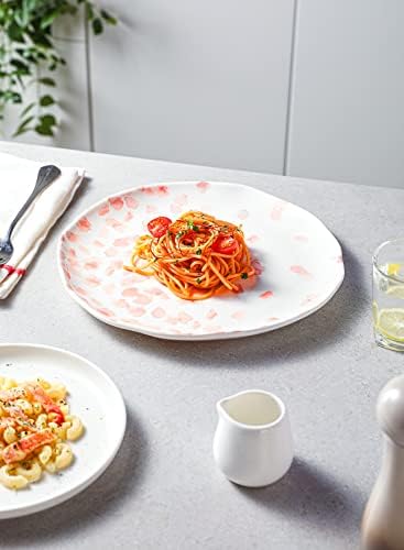 Набор от места за хранене от Порцелан чинии Sweese 172.001 размер 6-10,4 - инчов- Розов дизайн