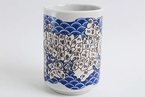 Прибори Mino Японска керамика Суши Юноми Чаван Чаена чаша Карта на Япония от епохата на Сэнгоку произведено