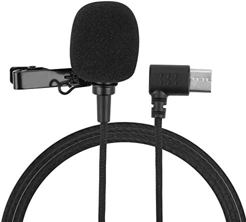 Микрофон за камери Hilitand Type‑C, Преносим Микрофон с щипка за вратовръзка, Подходящ Аксесоар за екшън камери