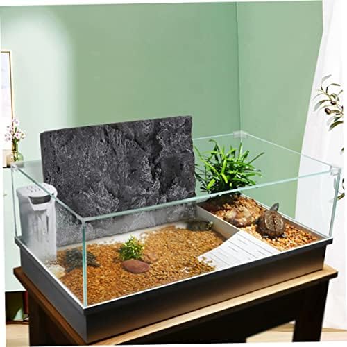 HANABASS 2 елемента Кутия за Влечуги Фон Стъклени Съдове Стъклена Купа за Риба Reptisoil Купа за Храна за Влечуги