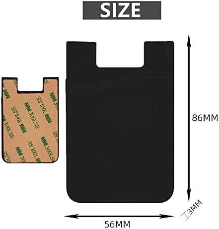 Държач за карти, Силикон в чантата си за мобилен телефон (3 опаковки), се Закрепва на задния панел на почти
