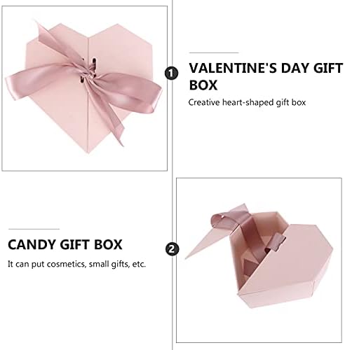 БЕЗПЛАТНА Доставка, Подарък Кутия във формата на сърце, Творчески Калъф, Кутия шоколадови Бонбони (Розово),