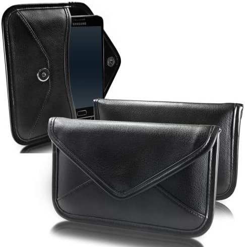 Калъф BoxWave за Blackview BV9900 Pro (Case by BoxWave) - Луксозни Кожена чанта-месинджър, чанта-плик от изкуствена