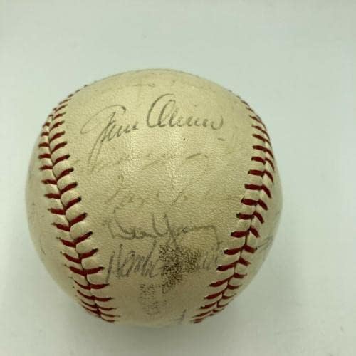 1969 Отбор на Чикаго Къбс Подписа Ретро бейзбол Сполдинг Къбс Ърни Бэнкса JSA COA - Бейзболни топки с автографи