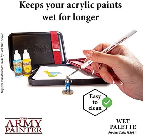 Комплект за рисуване Army Painter Wargames Hobby Starter с Мокри палитра - Стартов комплект за рисуване с 10
