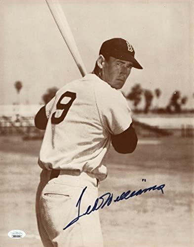 Тед Уилямс Подписа Снимка 11X14 с Автограф Винтажного Boston Red Sox JSA LOA - Снимки на MLB с автограф