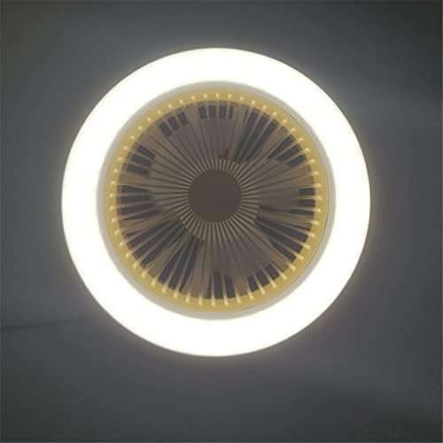 Вентилатори SCDCWW с led подсветка, съвременната умна лампа E27 без остриета, Вълни монтируемая за спалня, офис