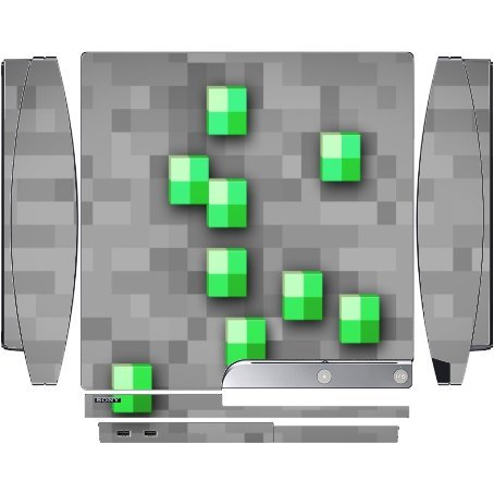 Emerald руда, игрова конзола Playstation 3 и PS3, тънък винил стикер, стикер с изображение на демон, стикер
