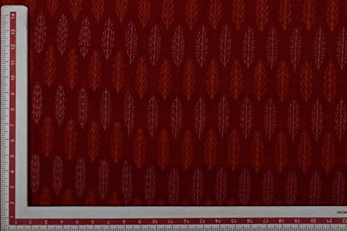 The Design Cart Тъмно бордовая Геометрична в памучна Коприна тъкани Ikat за декоративно-приложни изкуства, занаяти,