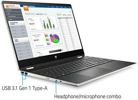 2020 Лаптоп HP Pavilion 15,6 2-в-1 с конвертируемым HD сензорен екран Intel Core i5-10210U 8 GB DDR4 512 GB