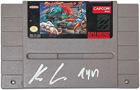 Кайл Хърбърт с автограф на играта Super Nintendo Street Fighter JSA COA Ryu