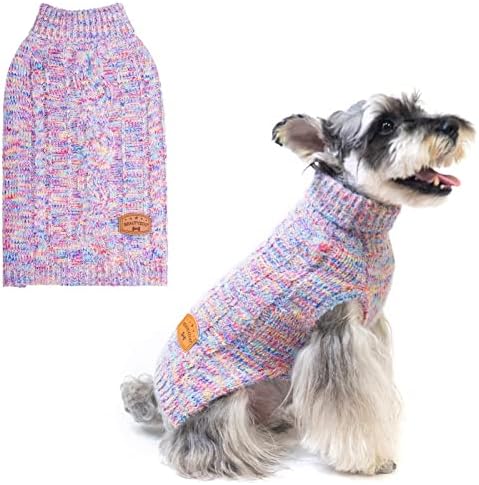 BEAUTYZOO Пуловер-Поло за малки Кучета, Пуловер Класически плетени, Пушистое Зимно Палто, Облекло за кучета
