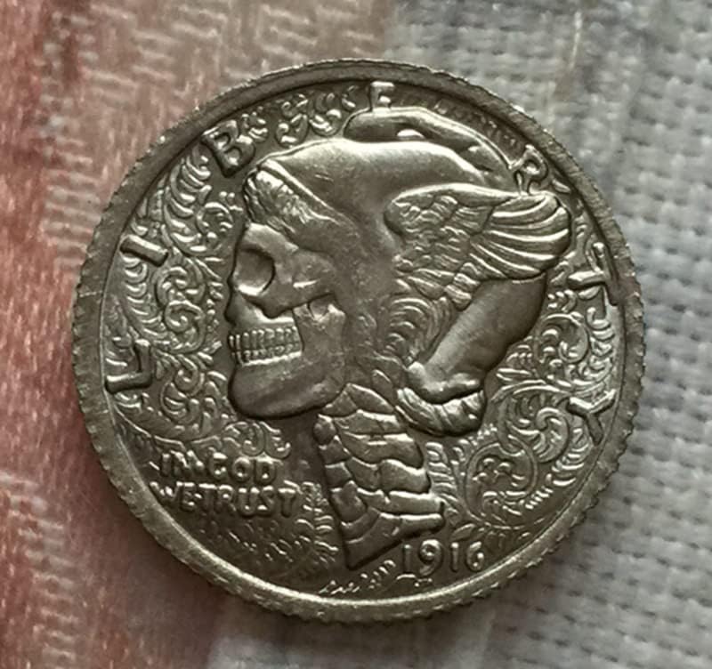 QINGFENG Стара Сребърна Доларова Монета Американски Скитник 1916-D Занаятите 86
