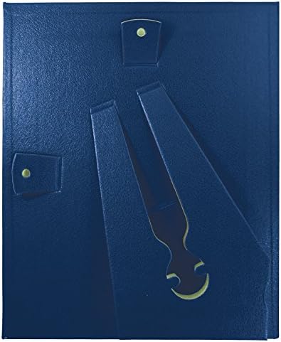 GLOLITE NUDELL LLC Кожена Рамка за сертификат Шкурка с Размер 8.5 x 11 Инча, Две опаковки, синьо