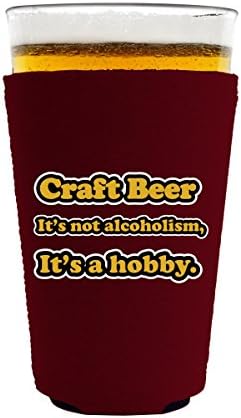 Крафтовое бира - Това не е алкохолизъм, това е Хоби - Кулата от пинтового стъкло (тъмно синьо)