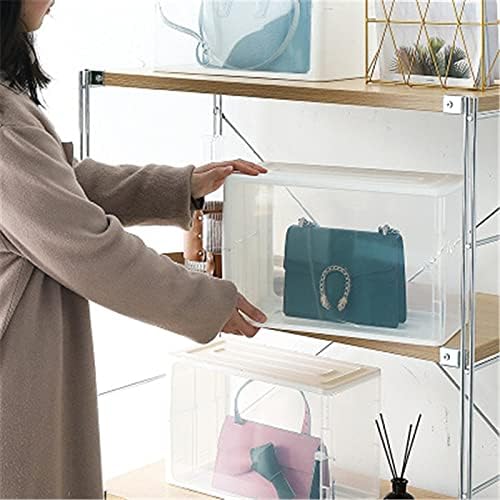 Anncus САМ Модерна Домашна Чанта Кутия За съхранение Сгъваем Прозрачен Прахоустойчив Шкаф За съхранение на Проста