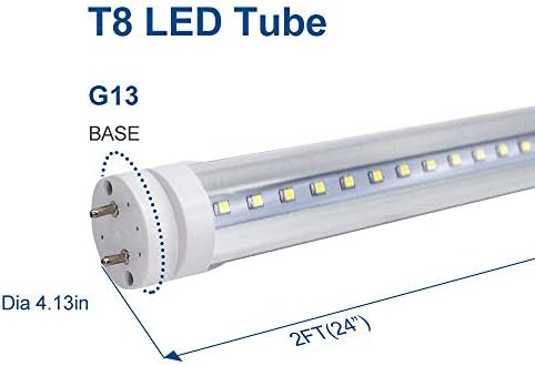 Светлинна тръба LightingWill LED Т8 2 метра, Дневен бяло 5000 К, Двухконтурный байпасный баласт с храненето,