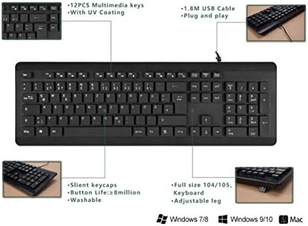 Клавиатура BoxWave е Съвместима с Lenovo IdeaPad Chromebook Duet 3 (11 инча - 82T6) (клавиатура от BoxWave)