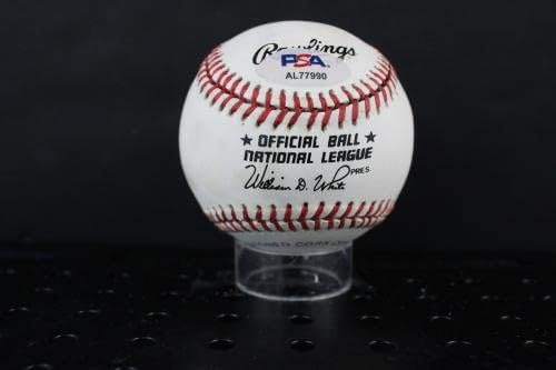 Бейзболен автограф с автограф Джони Сейнса Auto PSA/DNA AL77990 - Бейзболни топки с Автографи