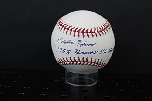 Автограф на Еди Хааса (NL Champs) в бейзбола Auto PSA/DNA AL88538 - Бейзболни топки с автографи
