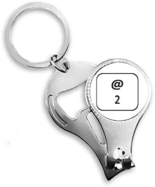 Символ на клавиатурата 2 Арт Деко Подарък Мода Ножица За Нокти Халка Ключодържател Отварачка За Бутилки Машина