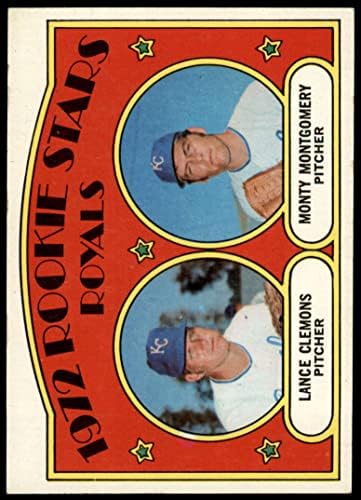 1972 Topps 372 Начинаещи Роялз Ланс Clemons/Монти Монтгомъри Канзас Сити Роялз (Бейзболна картичка) NM+ Рояли