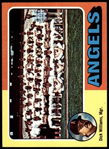 1975 Topps 236 Angels списък на отбора Дик Уилямс Los Angeles Angels (Бейзболна картичка) NM Angels