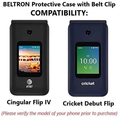 Калъф с клипс за колан за Cricket Debut Flip, AT & T Cingular Flip 4, Защитен Защелкивающийся калъф с превръщането
