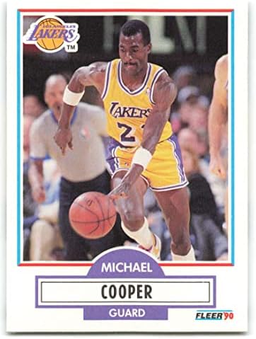1990-91 Играч №90 Майкъл Купър Ню Йорк-Планина Лос Анджелис Лейкърс Официално Лицензировал Баскетбольную карта