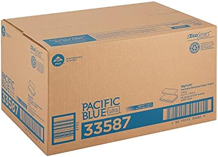 Georgia Pacific 33587 Хартиени кърпи Bigfold, 10 1/5 X 10 4/5, Бели, 220 в опаковки 10 опаковки в картонена
