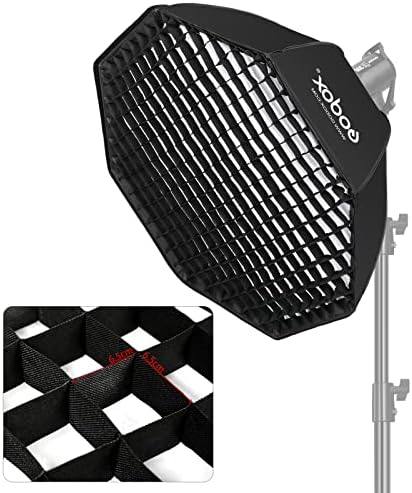 Godox SB-UE 32 /80 см Чадър Осмоъгълни Софтбокс-рефлектор с Метална мрежа за светкавица Speedlight (определяне