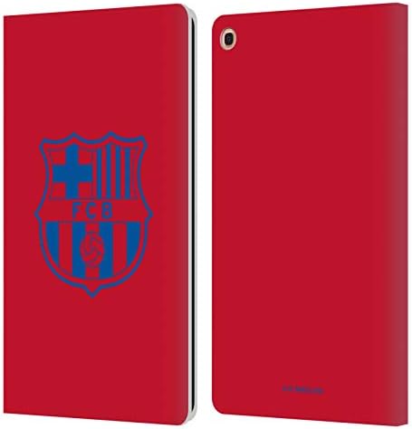 Дизайн на своята практика за главата Официално Лицензиран FC Barcelona Blue Герб Patterns Кожен Калъф-книжка-джобен