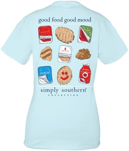 Simply Southern Good Food Добро настроение - Пиле - Младежка тениска