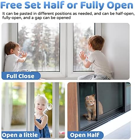 Заключване на плъзгащи врати за сигурност на децата: 4 Опаковки Прозорци брави, Защищающих от деца брави от