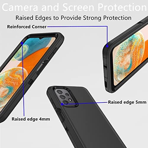калъф за Samsung Galaxy в а23, Сверхпрочный калъф Defender с клип за колан, Пылезащитная Противоударная защита
