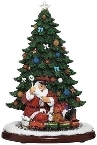 Коледа от Roman Inc., Колекция развлечения, 13-инчов LED Дядо с Продължение, Фенер, Снежна топка, Декорация