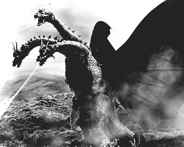 Хидра Трехглавый чудовище 1965 огнедишащ космически чудовище 8x10 снимка