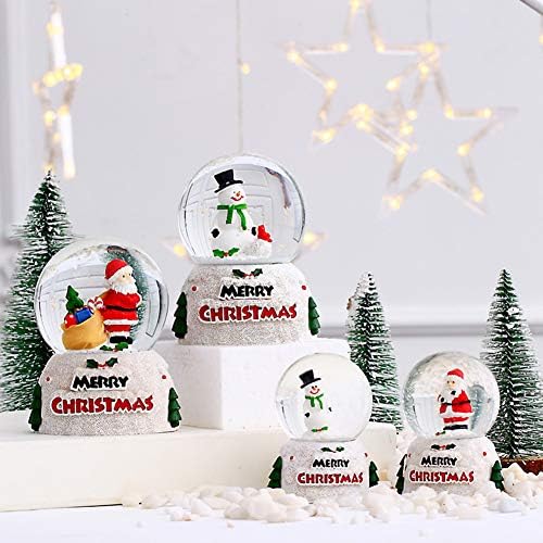 UNIE Коледен Стъклен Снежна Топка, Дядо коледа, Снежен човек Кристална Топка Бижута за Деца, Подарък за Нова