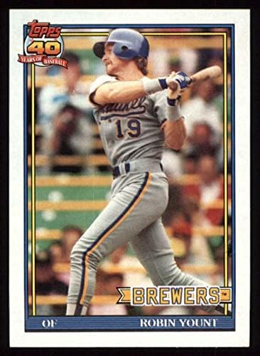 1991 Topps # 575 Робин Янт Милуоки Брюэрз (Бейзболна картичка) Ню Йорк /MT Brewers