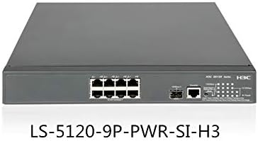 Комутатор Ethernet LS-S5120-9P-PWR-SI-H3 H3C с 8-пристанищен гигабитным жак POE