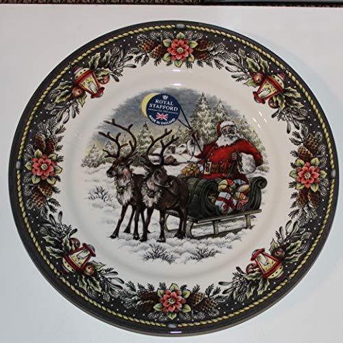 Коледни комплекти Royal Stafford Santa 's Sligh - Комплект от 4-те (места за хранене чинии)