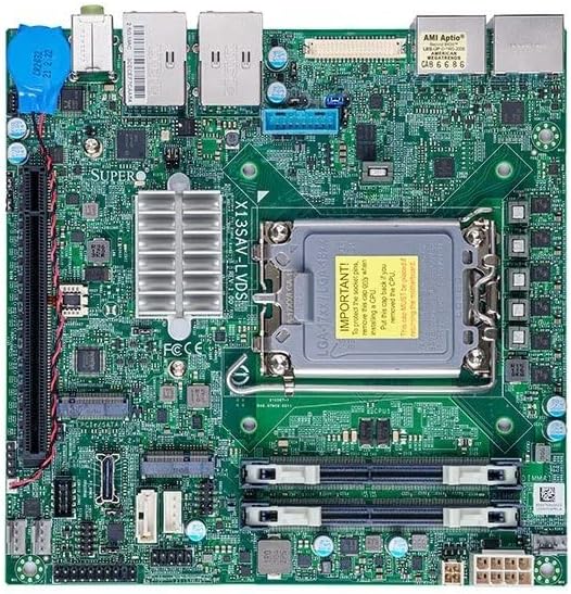 Дънна платка Supermicro MBD-X13SAV-LVDS, Mini ITX, Alder Lake PCH Q670E, LGA1700, PCIe