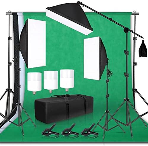 GENIGW Фон За Снимане Рамка за Подкрепа Софтбокс Комплект Осветление Аксесоари За Фотостудийного Оборудване