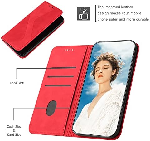 Защитен калъф-портфейл с кобур, който е съвместим с Xiaomi Redmi 9A/Redmi 9i/Redmi 9AT, Съвместим с калъф Xiaomi