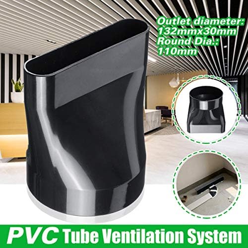 Тръба PVC SGerste Вентилационна Система за опазване на околната среда Кръгла, Плоска Тръба 132x30 мм